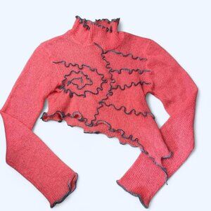 Calvin Klein Women's Pink and Orange Jumper